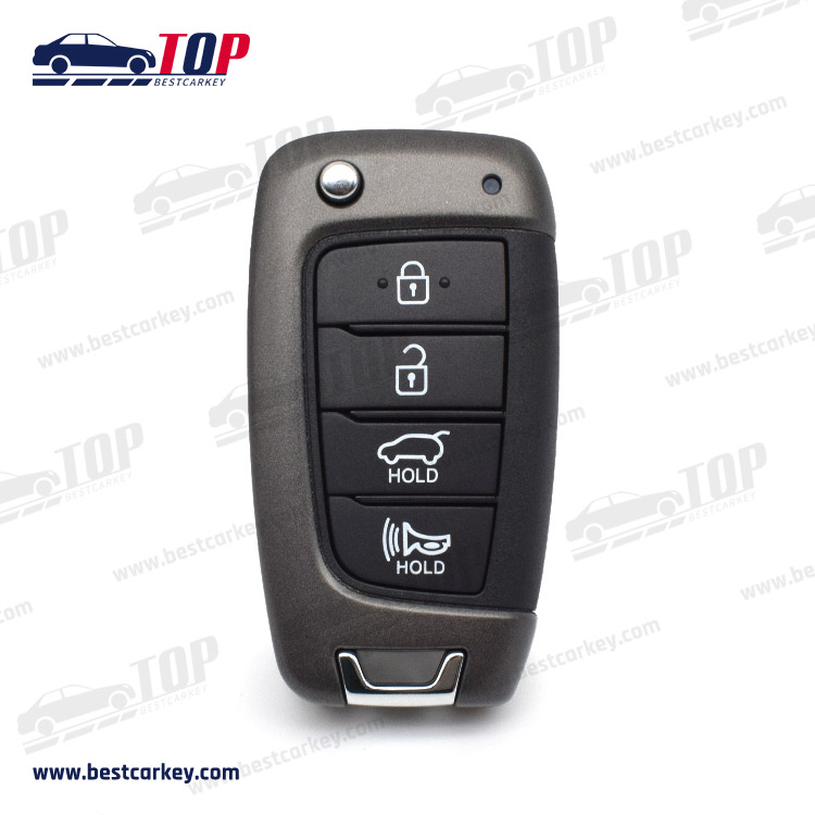 4 Buttons Filp Car Remote Key Shell para sa H-yundai I30 IX35 I30 I40