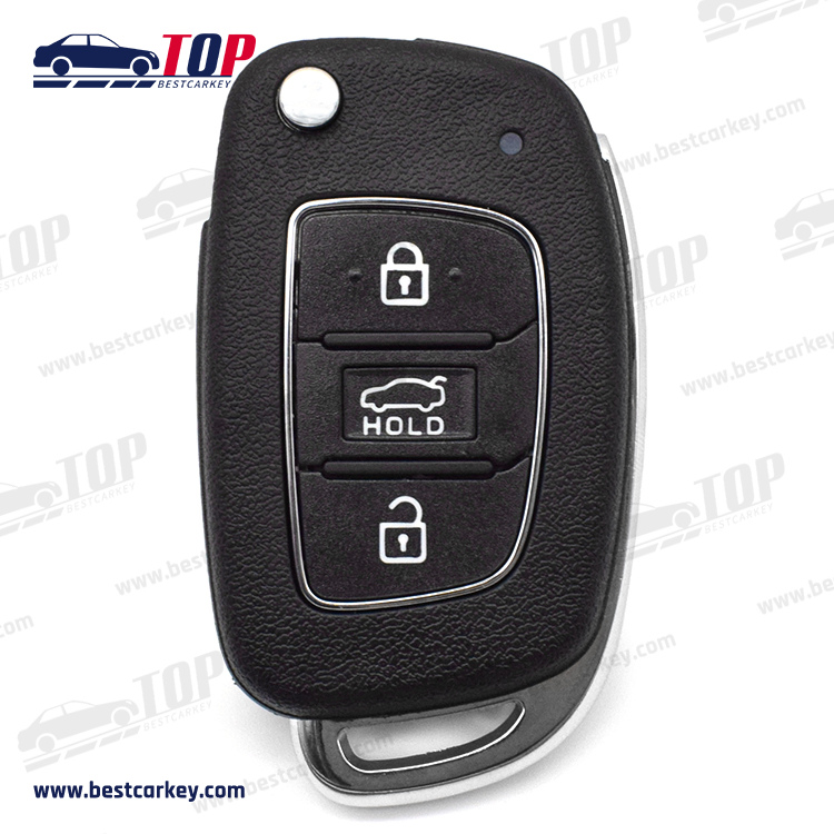 Auto Remote Car Key Case Shell 4 Button Fob Para sa H-yundaikey cover car H-yundai 3 button flip remote keys shells TOY49 blade