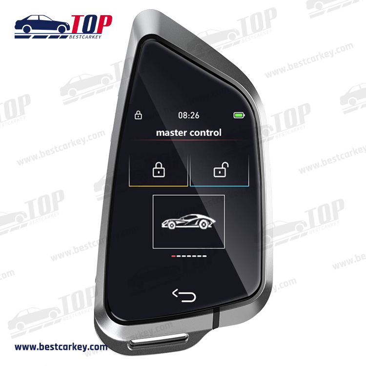 Keyless Entry Push Start Stop Auto Lock Key LCD Touch Screen Smart Remote Car Key para sa BMW